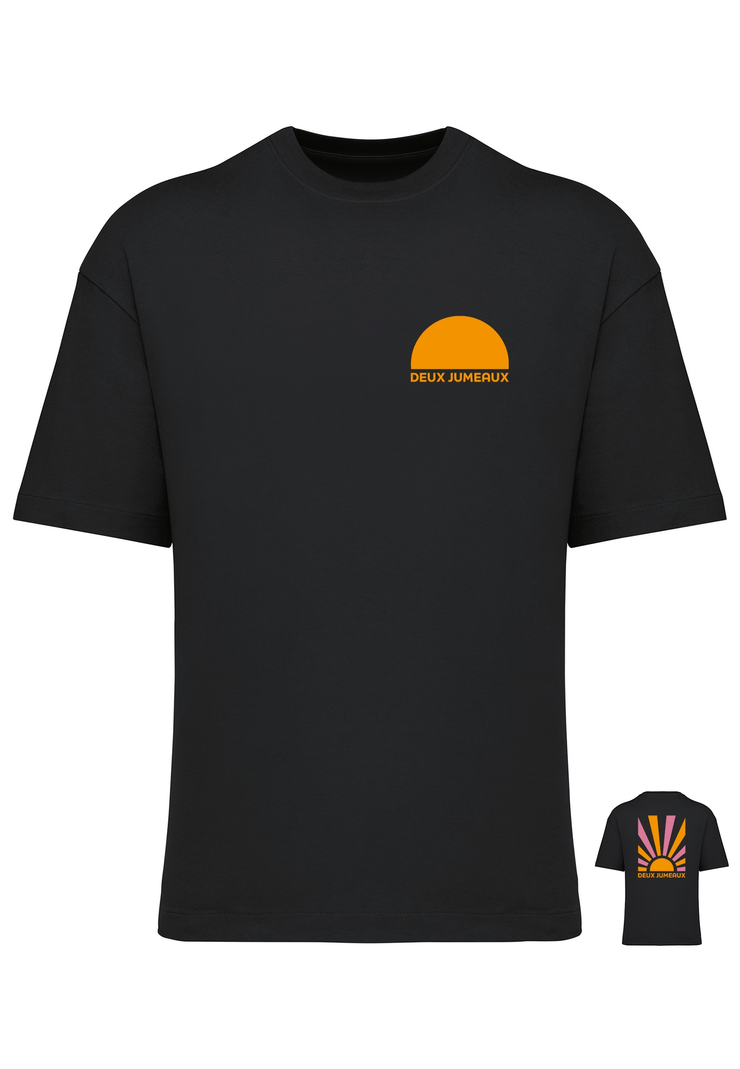 Oversized T-Shirt Sunrise - Zwart